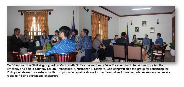 Courtesy call of GMA7 Executives and Stars