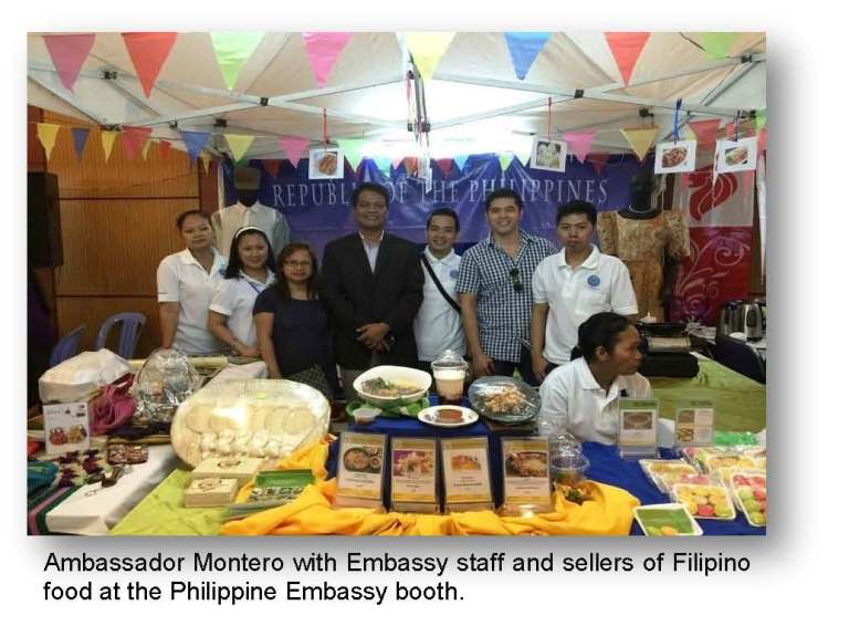 Amb. Montero with sellers