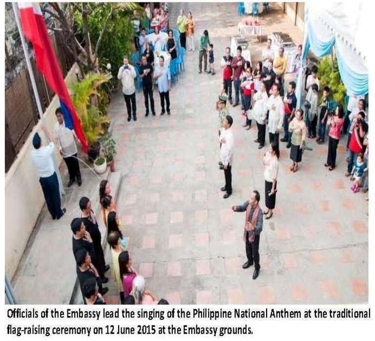 flag raising at the embassy