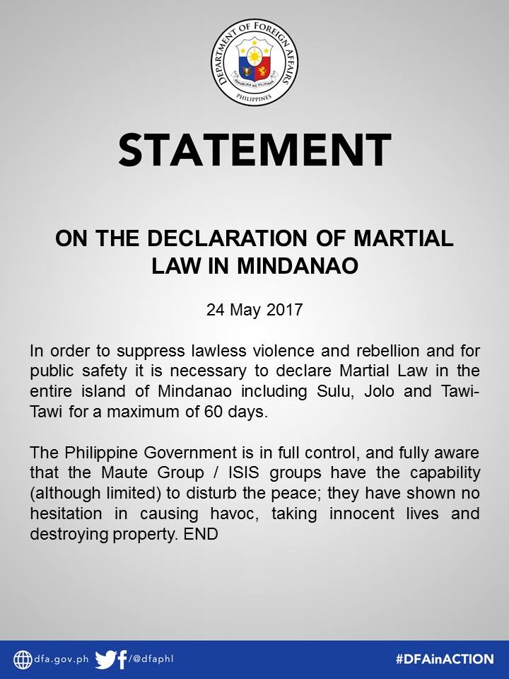 Photo of Martial Law Declaration