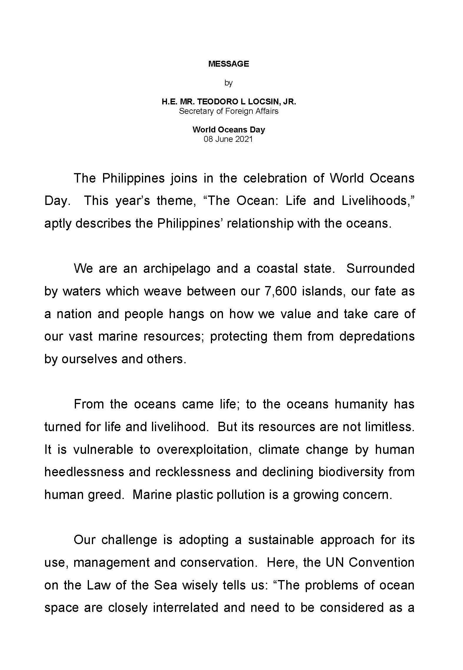 CIR 1514 MOAO 2021 World Oceans Day 2021 08 June 2021 Page 2