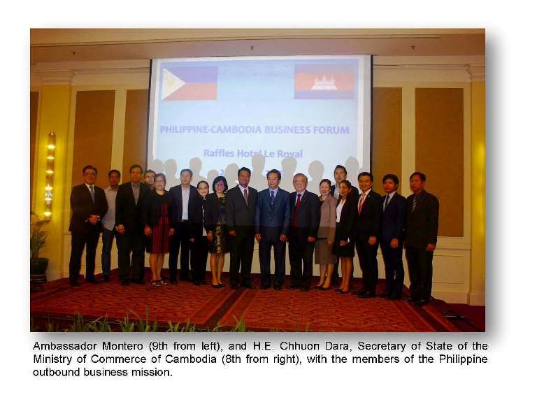 H.E. Montero with H.E. Choun Dara and Participants